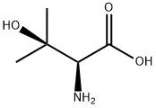 (R)-2-Amino-3-hydroxy-3-methylbutanoic acid 구조식 이미지