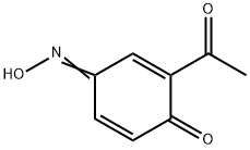 2-아세틸-4-(히드록시이미노)-2,5-시클로헥사디엔-1-온 구조식 이미지