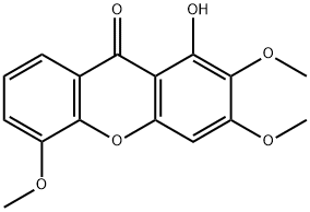 1-hydroxy-2,3,5-trimethoxyxanthene Structure