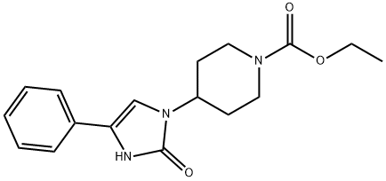 1-(1-Ethoxycarbonyl-4-piperidinyl)-4-phenyl-4-imidazolin-2-one 구조식 이미지