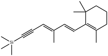 1,3,3-TriMethyl-2-[(1E,3E)-3-Methyl-6-(triMethylsilyl)-1,3-hexadien-5-yn-1-yl]-cyclohexene 구조식 이미지