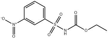 N-[(m-니트로페닐)술포닐]카르밤산에틸에스테르 구조식 이미지