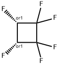 CIS-1,1,2,2,3,4-헥사플루오로시클로부탄 구조식 이미지