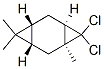 (1alpha,3beta,5beta,7alpha)-8,8-dichloro-1,4,4-trimethyltricyclo[5.1.0.03,5]octane  Structure