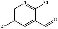 5-BROMO-2-CHLORO-PYRIDINE-3-CARBALDEHYDE 구조식 이미지