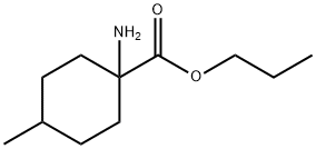 Cyclohexanecarboxylic acid, 1-amino-4-methyl-, propyl ester (9CI) Structure