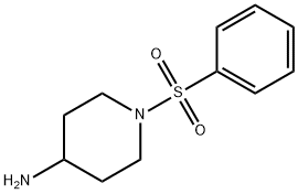 1-(페닐술포닐)-4-피페리딘아민(SALTDATA:HCl) 구조식 이미지