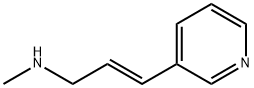2-Propen-1-amine,N-methyl-3-(3-pyridinyl)-,(2E)-(9CI) 구조식 이미지