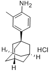 4-(1-아다만타닐)-2-메틸아닐린염화물 구조식 이미지