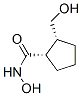 Cyclopentanecarboxamide, N-hydroxy-2-(hydroxymethyl)-, (1S,2R)- (9CI) Structure