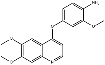 4-(6,7-DiMethoxyquinolin-4-yloxy)-2-MethoxybenzenaMine Structure