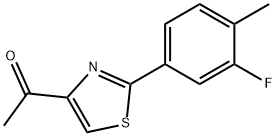 1-[2-(3-FLUORO-4-METHYLPHENYL)-1,3-THIAZOL-4-YL]ETHAN-1-ONE Structure