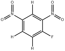 2,4-디니트로플루오로벤젠-D3 구조식 이미지