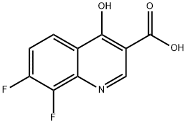 7,8-Difluoro-4-hydroxyquinoline-3-carboxylic acid Structure