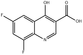 6,8-디플루오로-4-히드록시퀴놀린-3-카르복실산 구조식 이미지