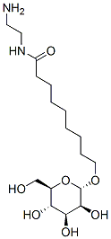 Nonanamide, N-(2-aminoethyl)-9-(.alpha.-D-mannopyranosyloxy)- Structure