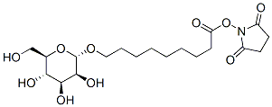 2,5-피롤리딘디온,1-9-(.알파.-D-만노피라노실옥시)-1-옥소노닐옥시- 구조식 이미지