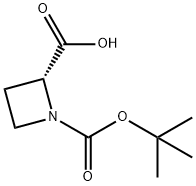 Boc-D-Azetidine-2-carboxylic acid Structure