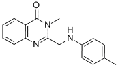 3-METHYL-2-[[(4-METHYLPHENYL)AMINO]METHYL]-4(3H)-QUINAZOLINONE Structure