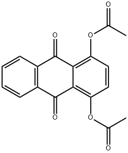 1,4-디아세톡시-9,10-안트라퀴논 구조식 이미지