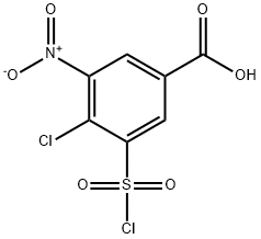 4-CHLORO-3-CHLOROSULFONYL-5-NITROBENZOIC ACID Structure