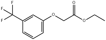 (3-TRIFLUOROMETHYLPHENOXY) ACETIC ACID ETHYL ESTER Structure