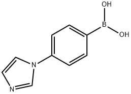 [4-(1H-IMIDAZOL-1-YL)PHENYL]BORONIC ACID Structure