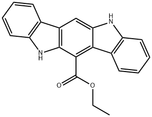 ethyl 5,11-dihydroindolo[3,2-b]carbazole-6-carboxylate Structure