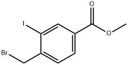 Methyl 4-broMoMethyl-3-iodobenzoate Structure