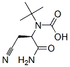 Carbamic acid, [(1R)-2-amino-1-(cyanomethyl)-2-oxoethyl]-, 1,1-dimethylethyl Structure