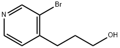 3-브로모-4-(3-하이드록시프로필)피리딘 구조식 이미지