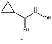 Cyclopropanecarboxamidoxime,monohydrochloride Structure