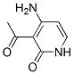 2(1H)-Pyridinone, 3-acetyl-4-amino- (9CI) Structure