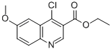 ethyl 4-chloro-6-methoxy-quinoline-3-carboxylate Structure