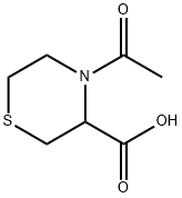 3-Thiomorpholinecarboxylic  acid,  4-acetyl- Structure