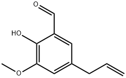 5-ALLYL-2-HYDROXY-3-메톡시벤잘데하이드 구조식 이미지