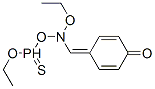 4-[(디에톡시포스피노티오일옥시아미노)메틸리덴]사이클로헥사-2,5-디엔-1-온 구조식 이미지