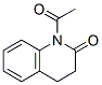 2(1H)-퀴놀리논,1-아세틸-3,4-디하이드로- 구조식 이미지