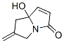3H-Pyrrolizin-3-one, 5,6,7,7a-tetrahydro-7a-hydroxy-6-methylene- (9CI) Structure