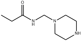 Propanamide, N-(1-piperazinylmethyl)- (9CI) Structure