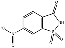 6-Nitro-1,2-benzisothiazolin-3-one 1,1-dioxide Structure