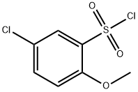 5-CHLORO-2-METHOXYBENZENESULFONYL CHLORIDE 구조식 이미지