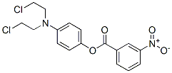 [4-[bis(2-chloroethyl)amino]phenyl] 3-nitrobenzoate Structure