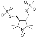 Trans-3,4-Bis(methylmethanethiosulfonylmethyl)-2,2,5,5-tetramethylpyrrolidin-1-yloxyl Radical Structure