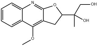 2-(4-METHOXY-2,3-DIHYDRO-FURO[2,3-B]QUINOLIN-2-YL)-PROPANE-1,2-DIOL Structure