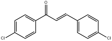 (2E)-1,3-Bis(4-chlorophenyl)-2-propene-1-one 구조식 이미지