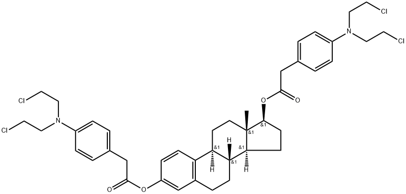 Estradiol bis[4-[bis(2-chloroethyl)amino]benzeneacetate] Structure