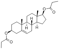 androst-5-ene-(3beta,17beta)-diol dipropionate 구조식 이미지