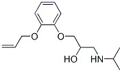 (+)-1-[o-(allyloxy)phenoxy]-3-(isopropylamino)propan-2-ol Structure
