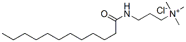 trimethyl-3-[(1-oxododecyl)amino]propylammonium chloride Structure